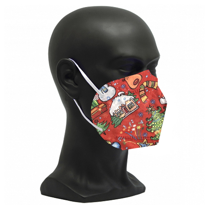 Ffp2 Weihnachtsmaske Rot Schutzmaskenkaufen24